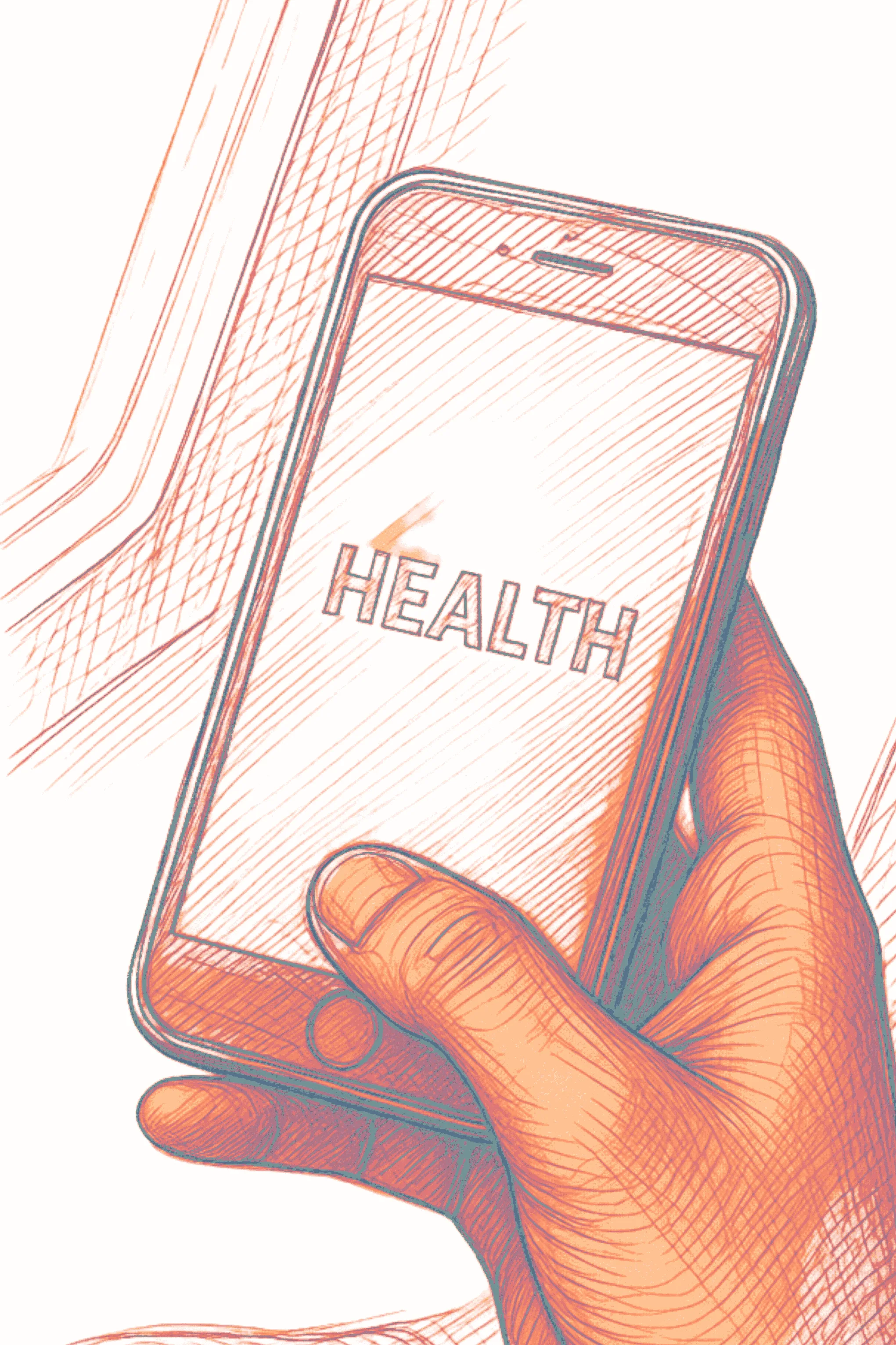 Abstract Health AI interface concept representing safer evaluation of AI health apps