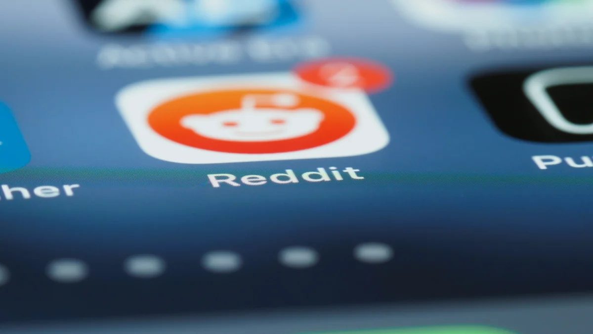 Reddit application icon displayed on a smartphone screen.