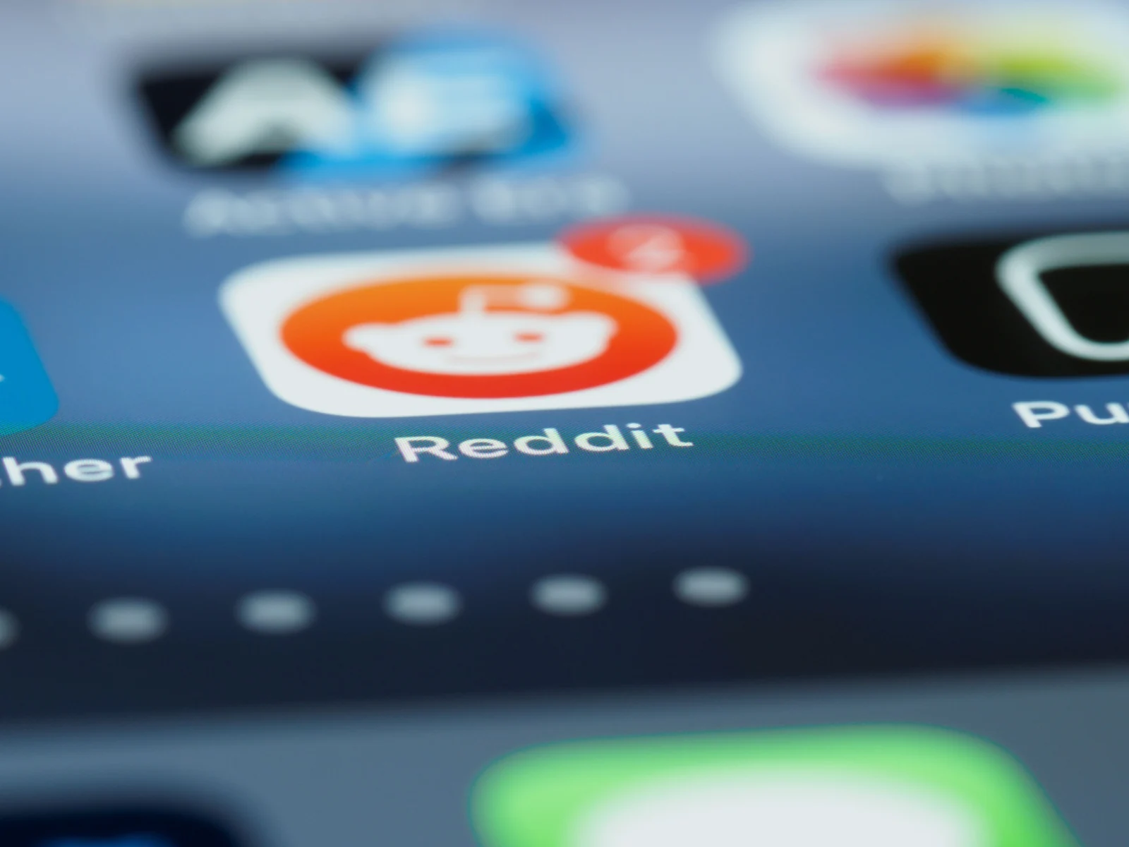 Reddit application icon displayed on a smartphone screen.
