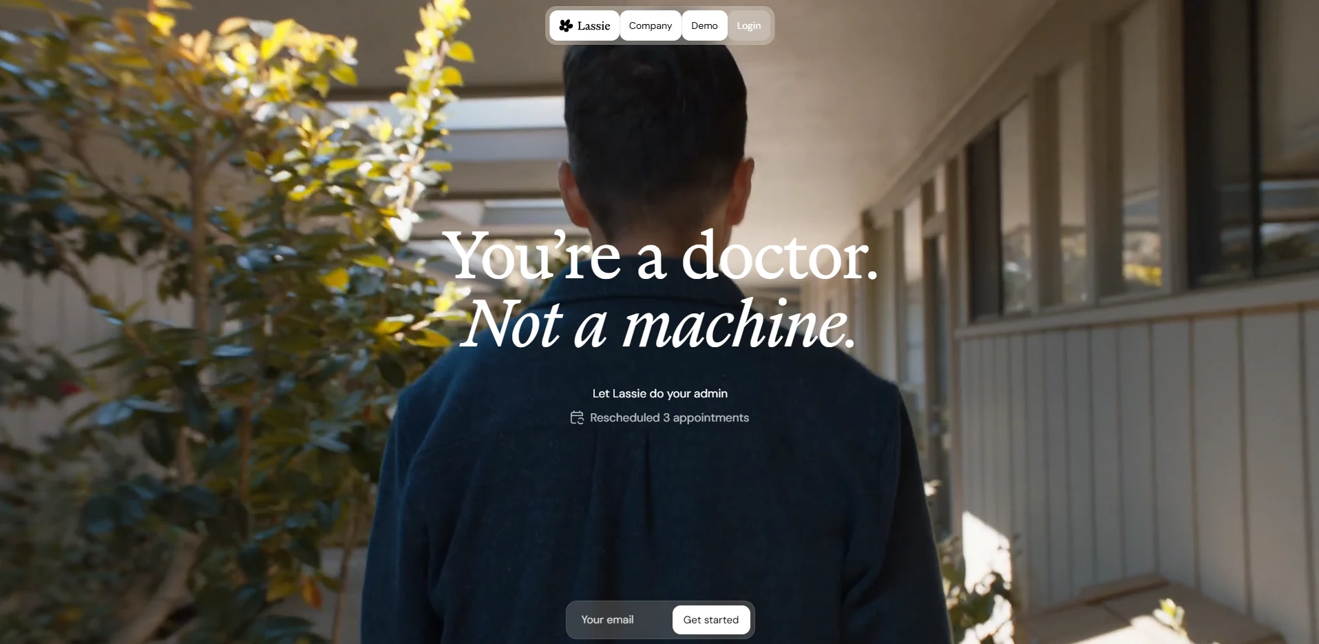 Tertiary screenshot of the Lassie public website captured in July 2026